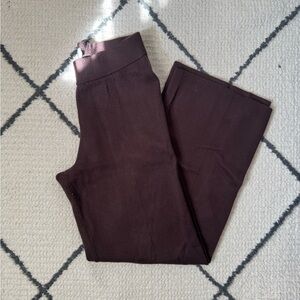 Wilfred Free Chocolate Brown Knit Wide-Leg Pants